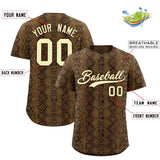 Custom Multi Color Snakeskin Pattern Authentic Baseball Jersey