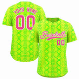 Custom Multi Color Snakeskin Pattern Authentic Baseball Jersey