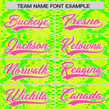 Custom Multi Color Snakeskin Pattern Authentic Baseball Jersey