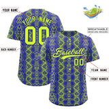 Custom Multi Color Snakeskin Pattern Authentic Baseball Jersey