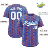 Custom Multi Color Snakeskin Pattern Authentic Baseball Jersey
