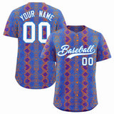 Custom Multi Color Snakeskin Pattern Authentic Baseball Jersey