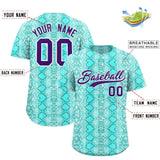 Custom Multi Color Snakeskin Pattern Authentic Baseball Jersey