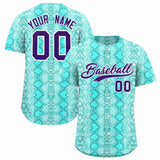 Custom Multi Color Snakeskin Pattern Authentic Baseball Jersey