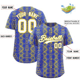 Custom Multi Color Snakeskin Pattern Authentic Baseball Jersey