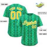 Custom Multi Color Snakeskin Pattern Authentic Baseball Jersey