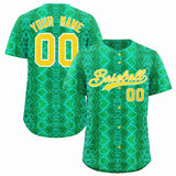 Custom Multi Color Snakeskin Pattern Authentic Baseball Jersey