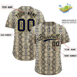 Custom Multi Color Snakeskin Pattern Authentic Baseball Jersey