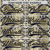 Custom Multi Color Snakeskin Pattern Authentic Baseball Jersey