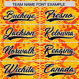 Custom Multi Color Snakeskin Pattern Authentic Baseball Jersey