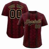 Custom Multi Color Snakeskin Pattern Authentic Baseball Jersey
