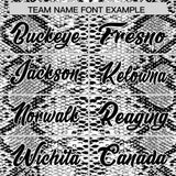 Custom Multi Color Snakeskin Pattern Authentic Baseball Jersey