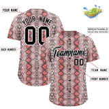 Custom Multi Color Snakeskin Pattern Authentic Baseball Jersey