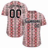 Custom Multi Color Snakeskin Pattern Authentic Baseball Jersey