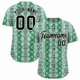 Custom Multi Color Snakeskin Pattern Authentic Baseball Jersey
