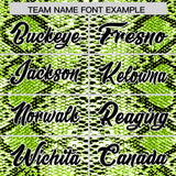 Custom Multi Color Snakeskin Pattern Authentic Baseball Jersey