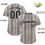 Custom Multi Color Snakeskin Pattern Authentic Baseball Jersey