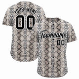 Custom Multi Color Snakeskin Pattern Authentic Baseball Jersey