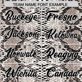 Custom Multi Color Snakeskin Pattern Authentic Baseball Jersey