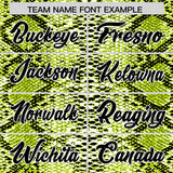 Custom Multi Color Snakeskin Pattern Authentic Baseball Jersey