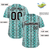 Custom Multi Color Snakeskin Pattern Authentic Baseball Jersey