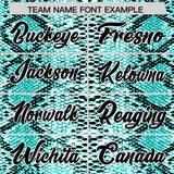 Custom Multi Color Snakeskin Pattern Authentic Baseball Jersey