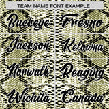 Custom Multi Color Snakeskin Pattern Authentic Baseball Jersey