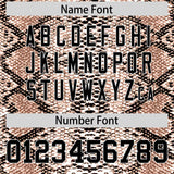 Custom Multi Color Snakeskin Pattern Authentic Baseball Jersey