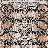 Custom Multi Color Snakeskin Pattern Authentic Baseball Jersey