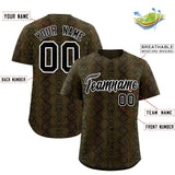 Custom Multi Color Snakeskin Pattern Authentic Baseball Jersey