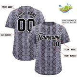 Custom Multi Color Snakeskin Pattern Authentic Baseball Jersey