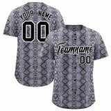 Custom Multi Color Snakeskin Pattern Authentic Baseball Jersey