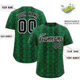 Custom Multi Color Snakeskin Pattern Authentic Baseball Jersey