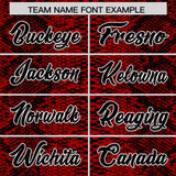 Custom Multi Color Snakeskin Pattern Authentic Baseball Jersey