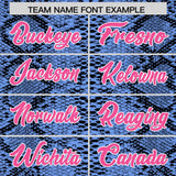 Custom Multi Color Snakeskin Pattern Authentic Baseball Jersey