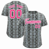Custom Multi Color Snakeskin Pattern Authentic Baseball Jersey