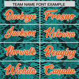 Custom Multi Color Snakeskin Pattern Authentic Baseball Jersey