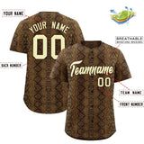 Custom Multi Color Snakeskin Pattern Authentic Baseball Jersey