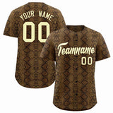Custom Multi Color Snakeskin Pattern Authentic Baseball Jersey