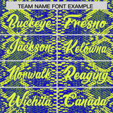 Custom Multi Color Snakeskin Pattern Authentic Baseball Jersey