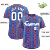 Custom Multi Color Snakeskin Pattern Authentic Baseball Jersey