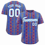 Custom Multi Color Snakeskin Pattern Authentic Baseball Jersey