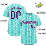 Custom Multi Color Snakeskin Pattern Authentic Baseball Jersey