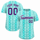 Custom Multi Color Snakeskin Pattern Authentic Baseball Jersey