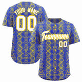 Custom Multi Color Snakeskin Pattern Authentic Baseball Jersey