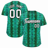Custom Multi Color Snakeskin Pattern Authentic Baseball Jersey