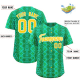 Custom Multi Color Snakeskin Pattern Authentic Baseball Jersey
