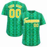 Custom Multi Color Snakeskin Pattern Authentic Baseball Jersey