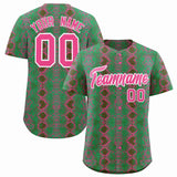 Custom Multi Color Snakeskin Pattern Authentic Baseball Jersey