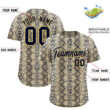 Custom Multi Color Snakeskin Pattern Authentic Baseball Jersey